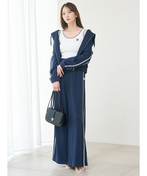 WEB限定カラーあり】UVカットスウェットワイドパンツ