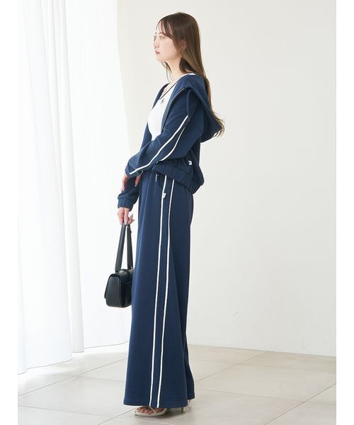 WEB限定カラーあり】UVカットスウェットワイドパンツ