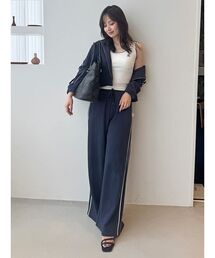 SNIDEL | 【WEB限定カラーあり】UVカットスウェットワイドパンツ(スウェットパンツ)