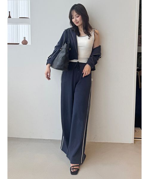 WEB限定カラーあり】UVカットスウェットワイドパンツ