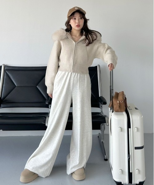 UVカットフーディパーカー　UVカットスウェットワイドパンツ WEB限定カラーあり】UVカットスウェットワイドパンツ