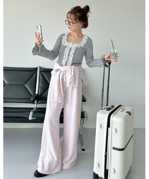 【新品未使用】SNIDEL♡UVカットパンツ シルバー SNIDEL パンツ UVカットパンツ/ウォッシャブル レディース