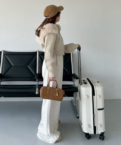 WEB限定カラーあり】UVカットスウェットワイドパンツ