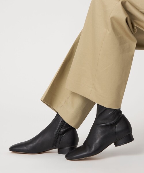 美品　オデットエオディール　ショートブーツ　23.5 ブラック　レザー　日本製 ショートブーツ | ODETTE E ODILE (Women)/オデット エ オディール