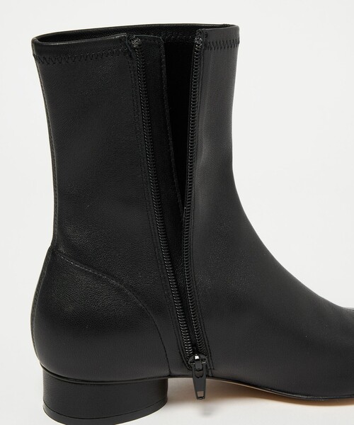 美品　オデットエオディール　ショートブーツ　23.5 ブラック　レザー　日本製 美品 オデットエオディール ショートブーツ 23.5 ブラック レザー 日本