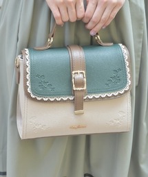 axes femme | スカラ配色薔薇エンボスバッグ(ショルダーバッグ)