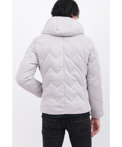 HIGH STREET（ハイストリート）の「ﾃｯｸｽｴｰﾄﾞｷﾙﾄﾌｰﾃﾞｨｰﾀﾞｳﾝBL（ブルゾン・メンズ・ブラック/グレー・L/M/S）」の9枚目の写真