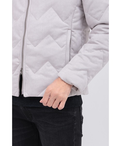 HIGH STREET（ハイストリート）の「ﾃｯｸｽｴｰﾄﾞｷﾙﾄﾌｰﾃﾞｨｰﾀﾞｳﾝBL（ブルゾン・メンズ・ブラック/グレー・L/M/S）」の12枚目の写真