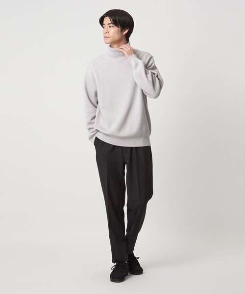 コットン アゼ タートル ネック ニット（ニット/セーター）｜green