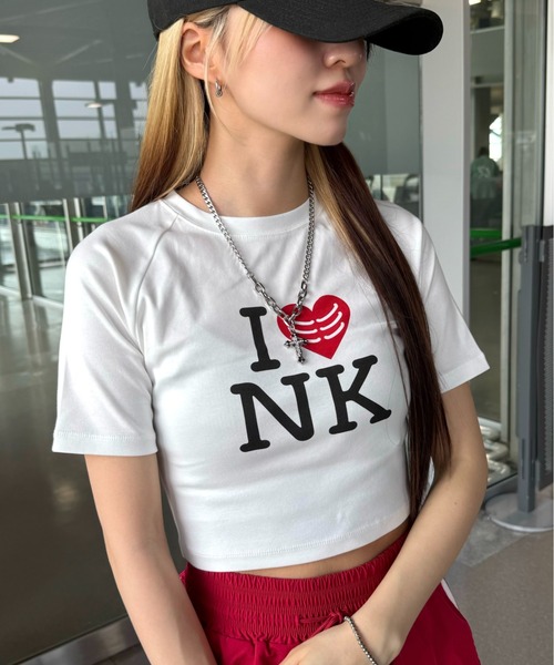 ROOPTOKYO(ループトウキョウ)の「ROOP TOKYO×側湾症ネキ I LOVE NK ミニTシャツ(Tシャツ/カットソー・レディース・ホワイト・FREE)」の16枚目の写真