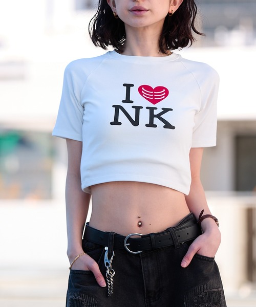 ROOPTOKYO(ループトウキョウ)の「ROOP TOKYO×側湾症ネキ I LOVE NK ミニTシャツ(Tシャツ/カットソー・レディース・ホワイト・FREE)」の17枚目の写真