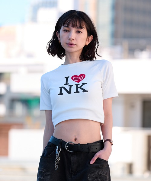 ROOPTOKYO(ループトウキョウ)の「ROOP TOKYO×側湾症ネキ I LOVE NK ミニTシャツ(Tシャツ/カットソー・レディース・ホワイト・FREE)」の18枚目の写真
