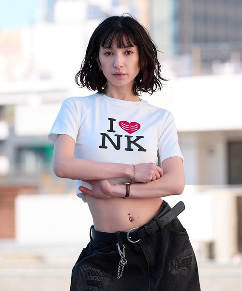 ROOPTOKYO(ループトウキョウ)の「ROOP TOKYO×側湾症ネキ I LOVE NK ミニTシャツ(Tシャツ/カットソー・レディース・ホワイト・FREE)」の22枚目の写真
