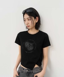 GENERAL IDEA/ジェネラルアイディア unbalance silket span artwork half t-shirts Tシャツ
