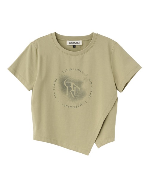 【GENERAL IDEA】Silket Cotton アンバランス半袖Tシャツ GENERAL IDEA/ジェネラルアイディア unbalance silket span