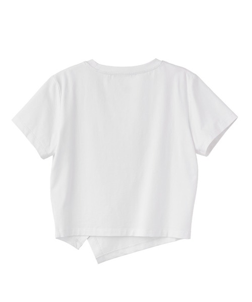 GENERAL IDEA（ジェネラルアイデア）の「GENERAL IDEA/ジェネラルアイディア unbalance silket span artwork half t-shirts Tシャツ（Tシャツ/カットソー・レディース・カーキ/ブラック/ホワイト・S/M/L）」の5枚目の写真