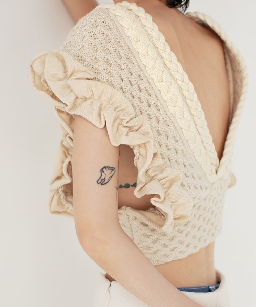 Braids&Frill Top（ベスト）｜leinwande（ラインヴァンド）の