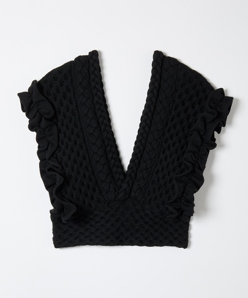 セール】【leinwande】Braids&Frill Top（ベスト）｜leinwande（ライン