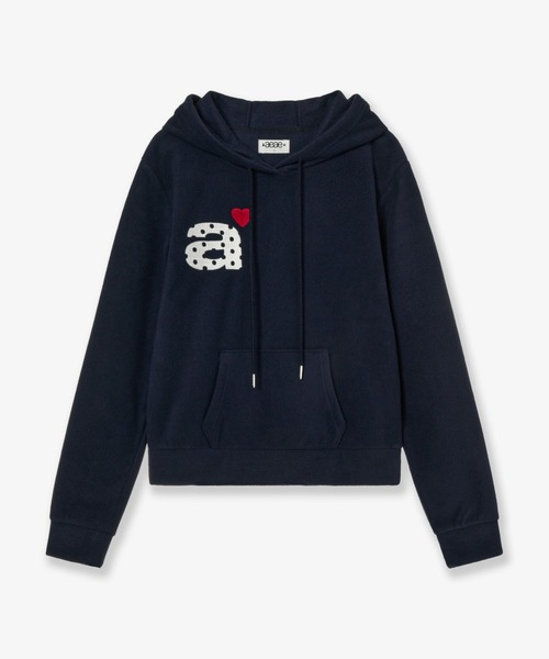 DOT SMALL LETTER LOGO FLEECE HOODIE