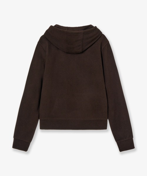 aeae（エーイーエーイー）の「DOT SMALL LETTER LOGO FLEECE HOODIE（その他アウター・レディース・ブラウン/ホワイト/ネイビー・MEDIUM/SMALL）」の8枚目の写真