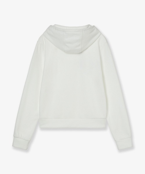 aeae（エーイーエーイー）の「DOT SMALL LETTER LOGO FLEECE HOODIE（その他アウター・レディース・ブラウン/ホワイト/ネイビー・MEDIUM/SMALL）」の4枚目の写真