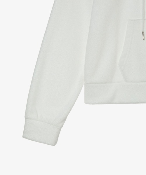 aeae（エーイーエーイー）の「DOT SMALL LETTER LOGO FLEECE HOODIE（その他アウター・レディース・ブラウン/ホワイト/ネイビー・MEDIUM/SMALL）」の7枚目の写真