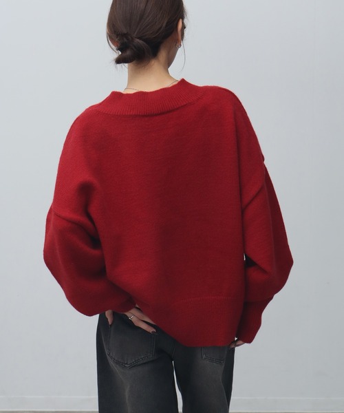 NOGLE/ノグル】深Vネックルーズリブニット（ニット/セーター）｜NOGLE