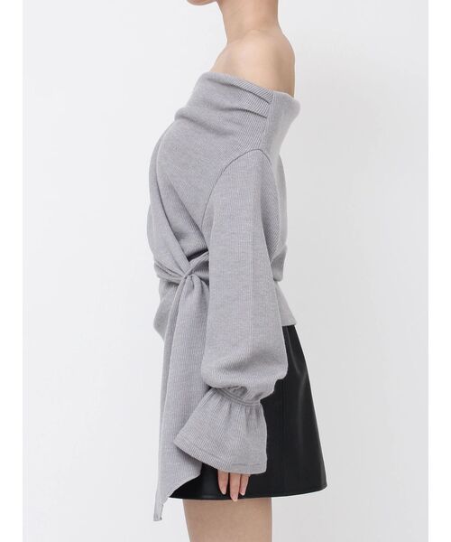 EATME(イートミー)の「クロスカシュクールTOP(Tシャツ/カットソー・レディース・グレー/ブラック/ワイン・FREE)」の20枚目の写真