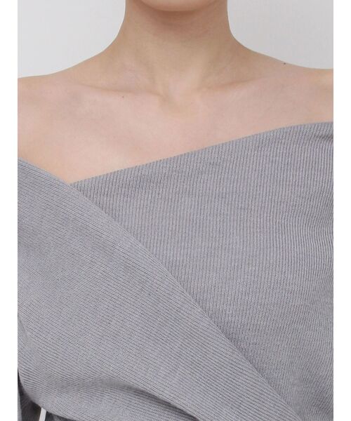 EATME(イートミー)の「クロスカシュクールTOP(Tシャツ/カットソー・レディース・グレー/ブラック/ワイン・FREE)」の18枚目の写真