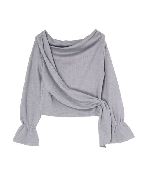 EATME(イートミー)の「クロスカシュクールTOP(Tシャツ/カットソー・レディース・グレー/ブラック/ワイン・FREE)」の8枚目の写真