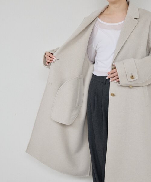 GALLARDAGALANTE（ガリャルダガランテ）の「リバーチェスターコート（その他アウター・レディース・ブラック/ライトグレー/モカ・FREE）」の6枚目の写真