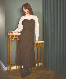 シャツドッキングワンピース　582487