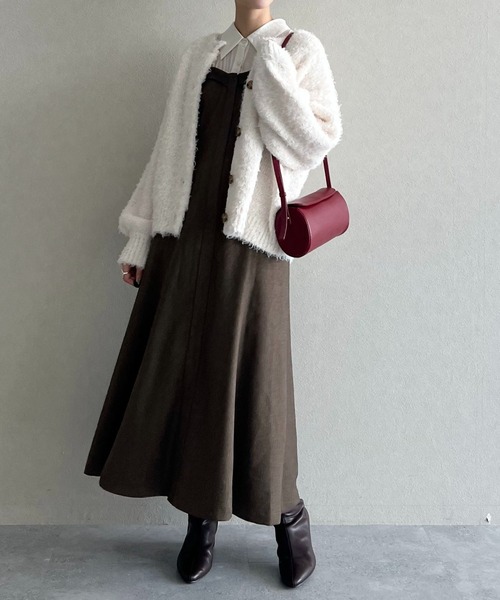 mysty woman（ミスティウーマン）の「シャツドッキングワンピース　582487（ワンピース・レディース・グレー/ブラウン/モカ/ダークブラウン・FREE）」の20枚目の写真