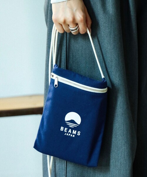 BEAMS JAPAN(ビームス ジャパン)の「evergreen works / ビームス ジャパン ロゴ スリングパース(ショルダーバッグ・レディース・ネイビー/ブラック/オフホワイト・ONE SIZE)」の1枚目の写真