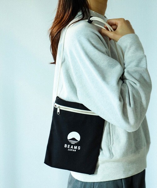 BEAMS JAPAN(ビームス ジャパン)の「evergreen works / ビームス ジャパン ロゴ スリングパース(ショルダーバッグ・レディース・ネイビー/ブラック/オフホワイト・ONE SIZE)」の15枚目の写真