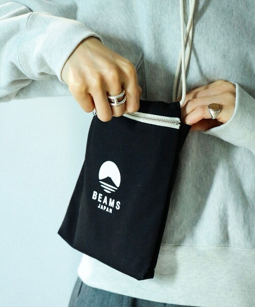 BEAMS JAPAN(ビームス ジャパン)の「evergreen works / ビームス ジャパン ロゴ スリングパース(ショルダーバッグ・レディース・ネイビー/ブラック/オフホワイト・ONE SIZE)」の16枚目の写真