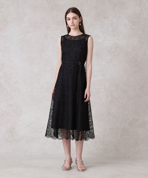 アナイ　リトルフラワーチュールフレア ワンピース　ANAYI 36 アナイ リトルフラワーチュールフレア ワンピース ANAYI 36