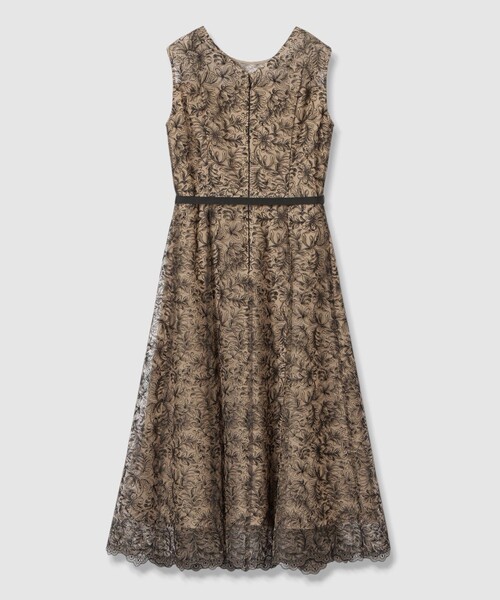 レースフラワーチュールフレア ワンピース（ドレス）｜ANAYI（アナイ