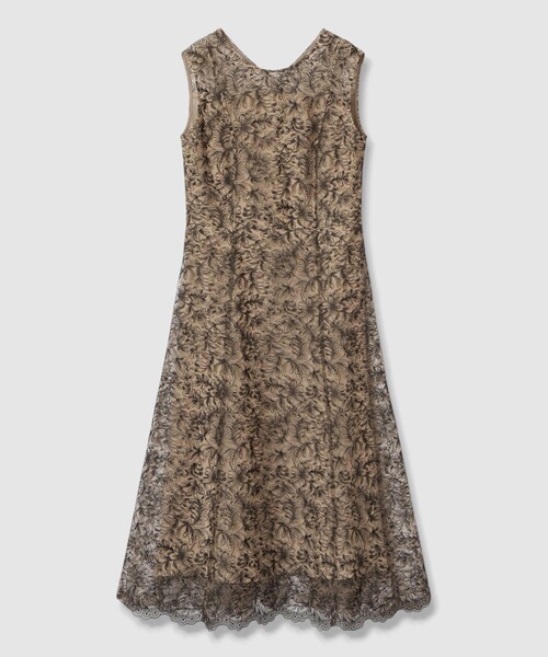 レースフラワーチュールフレア ワンピース（ドレス）｜ANAYI（アナイ