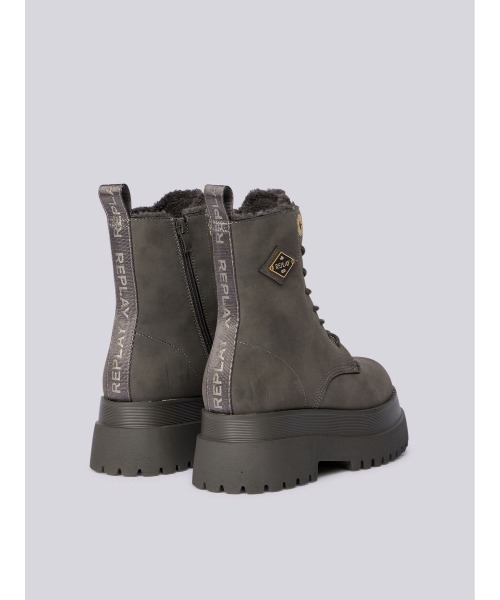 REPLAY（リプレイ）の「厚底レースアップブーツ（ブーツ・レディース・グレー/ベージュ・35/40/39/38/37/36）」の4枚目の写真