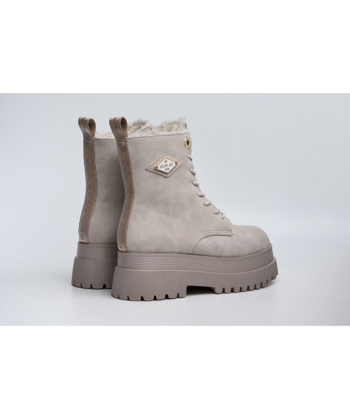 REPLAY（リプレイ）の「厚底レースアップブーツ（ブーツ・レディース・グレー/ベージュ・35/40/39/38/37/36）」の6枚目の写真
