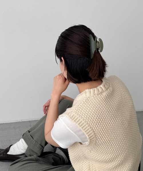 バレッタ/ヘアクリップ（グリーン・カーキ/緑色系）ファッション通販