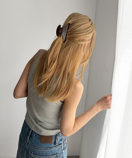 CANAL JEAN(キャナルジーン)の「Pt ラウンドヘアクリップ(バレッタ/ヘアクリップ・レディース・ブラウン/ベージュ系その他/オリーブ・ONE SIZE)」の12枚目の写真