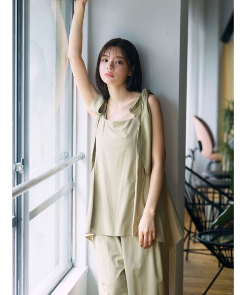TONAL(トーナル)の「ビスチェコンビネゾン(つなぎ/オールインワン・レディース・ネイビー/ベージュ・MEDIUM)」の20枚目の写真