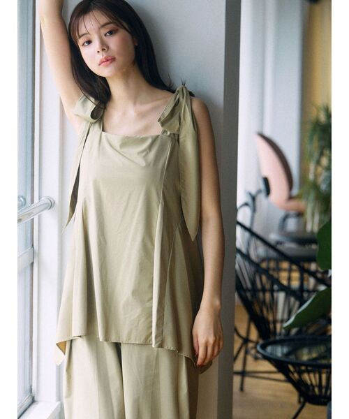 TONAL(トーナル)の「ビスチェコンビネゾン(つなぎ/オールインワン・レディース・ネイビー/ベージュ・MEDIUM)」の21枚目の写真
