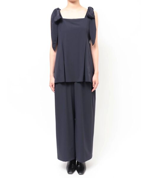 TONAL(トーナル)の「ビスチェコンビネゾン(つなぎ/オールインワン・レディース・ネイビー/ベージュ・MEDIUM)」の22枚目の写真