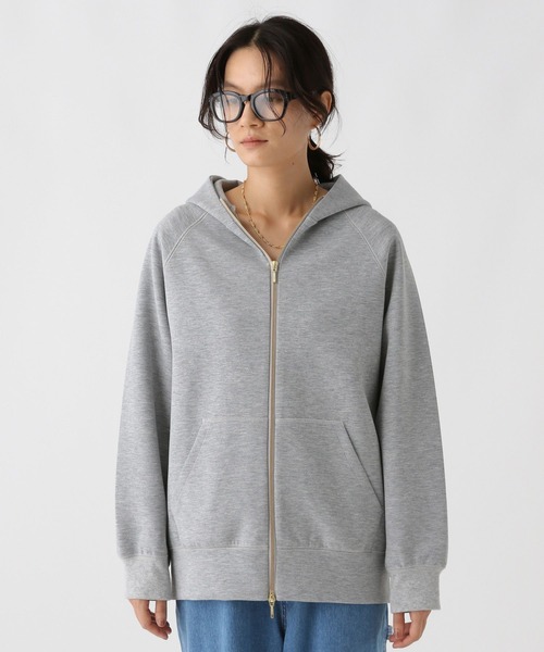 Elura(エルーラ)の「大人リュクスジップパーカー/590100(パーカー・レディース・ライトベージュ/ダークブラウン/ライトグレー/オフホワイト・MEDIUM/SMALL)」の20枚目の写真