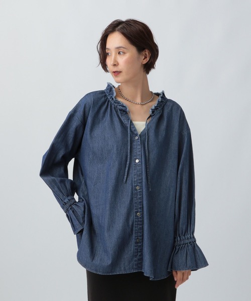 ☪取引 LEPSIM ブラウス シャツ クリンクルブラウス 492797 レディース