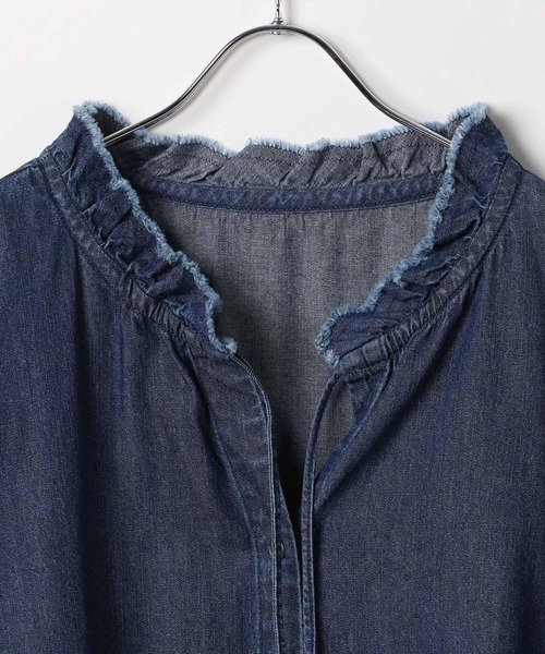 デニムフリルブラウス 579702（シャツ/ブラウス）｜LEPSIM（レプシィム