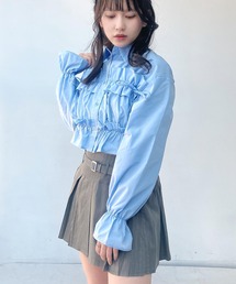 ♪サイドリボン フリルシャツ